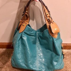 Nine West teal hobo bag